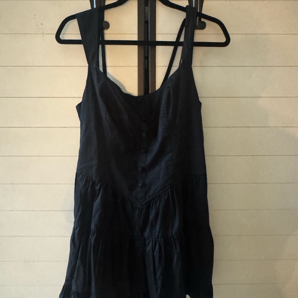 Wild Fable Black Smocked Romper
